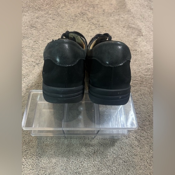 Women's Black Casual Sneakers with Side Zipper - Picture 5 of 12